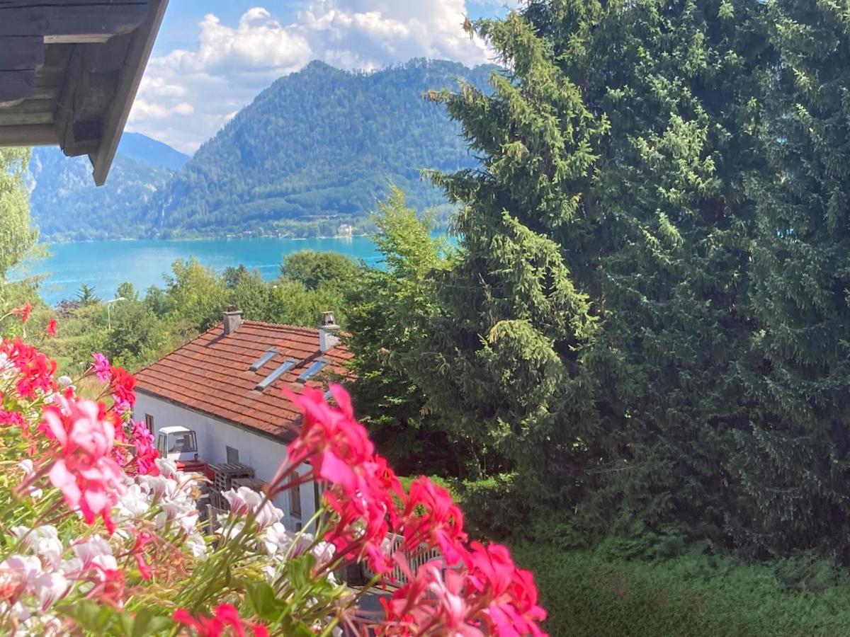 Ferienwohnung mit Seeblick, Unterach am Attersse Unterach am Attersee Exterior foto